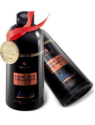 Brown Hair Dye for Grey Coverage for Women & Men Lush Bloom Scent Rose & Jasmine