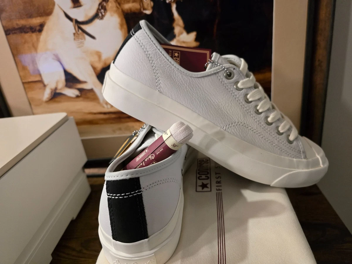 Converse First String Jack Purcell "White" Herren Gr. 12 US A24016C Schuhe NEU