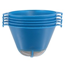 10Stk Farbsieb 150 Micron 107mmx77mm Konus Farbfilter Trichter Metallgitter Blau