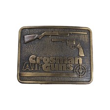 Vintage Crosman Air Guns Coleman Company Brass Belt Buckle By Century Canada