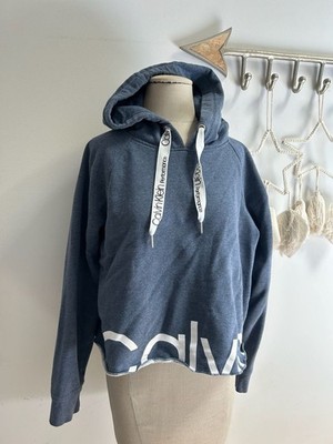 Calvin Klein Performance Cutoff Logo Hem Drawstring Hoodie