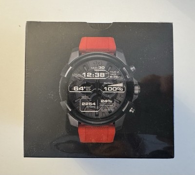 DIESEL ON FULL GUARD HERREN SMART WATCH DZT2006 SCHWARZES ZIFFERNBLATT  Neu OVP!