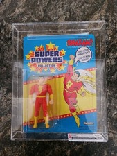 GRADED 1986 Kenner Canada Super Powers Carded Action Figure - Shazam - CAS 80