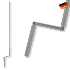 Rollladen Kurbelstange eloxiert 120/150 cm Aluminium kompatibel Ø12 mm