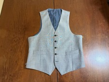 2025 NEW NWOT RALPH LAUREN Gray Vest Waistcoat M Medium Stretch