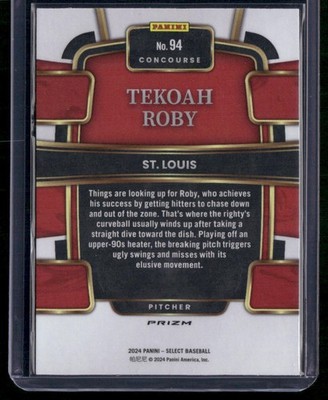 2024 Panini Select #94 Tekoah Roby Red and Blue Prizms | eBay