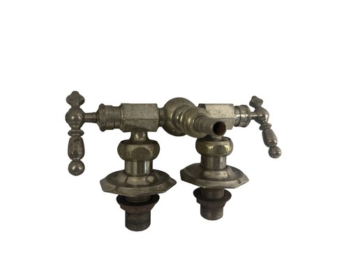 VP1009 Antique c1920s Brass Deck Mount A.Y. McDonald Fuller Ball Faucet