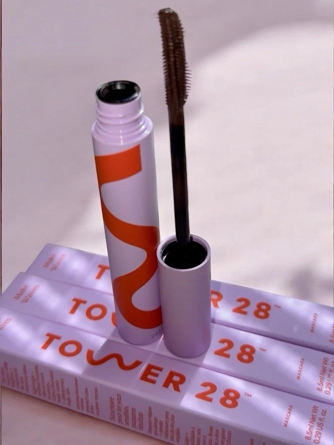 Tower 28 Beauty MakeWaves Lengthening + Volumizing Mascara (DRIFT) Standard Size - Image 2 of 4