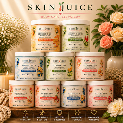 SKIN JUICE 10 OZ. Second Skin Moisturizer Shea Butter Handmade Skin Juice
