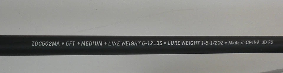 Combo Delta de 6 pies Zebco 2141642 ZD30602M enrollado con línea de prueba de 10 lb Foto 2 de 4