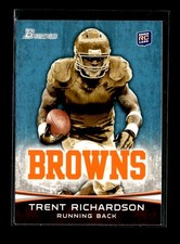 Trent Richardson RC: 2012 Bowman Rookie Card #120A. rookie card picture