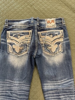 Rock Revival Jackson Straight Jeans Men 40x32