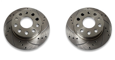 Fits VW GOLF MK6 2.0T GTD TDI 170 Drilled & Grooved Rear Brake Discs