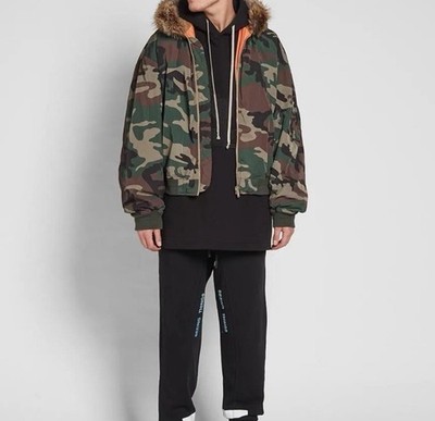 Yeezy Season Military Camo Camouflage Army Bomber Coat
