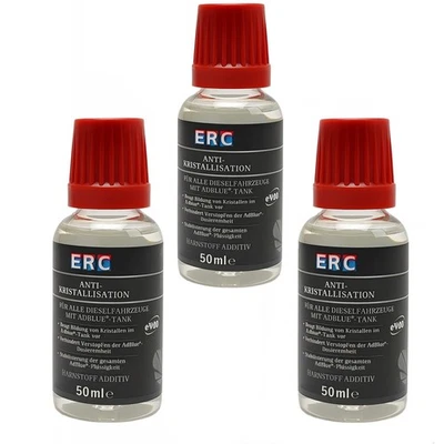 3x ERC Anti Kristallisation 50ml Konzentrat AdBlue Zusatz SCR 10L Adblue Tankinh