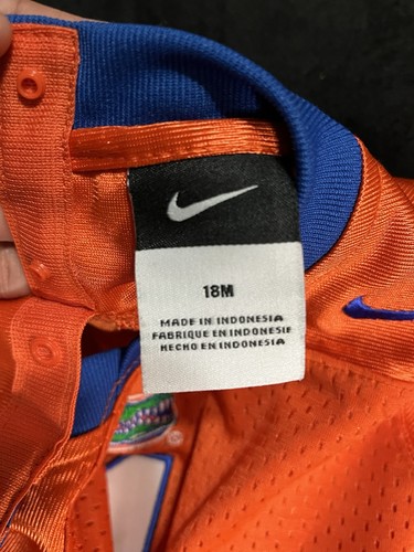 Florida Gators Nike Baby Jersey Size 18 Months Orange Swoosh - Picture 10 of 10