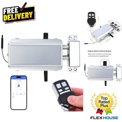 Invisible Electronic Deadbolt Lock with Wi-Fi & Smartphone App for Security