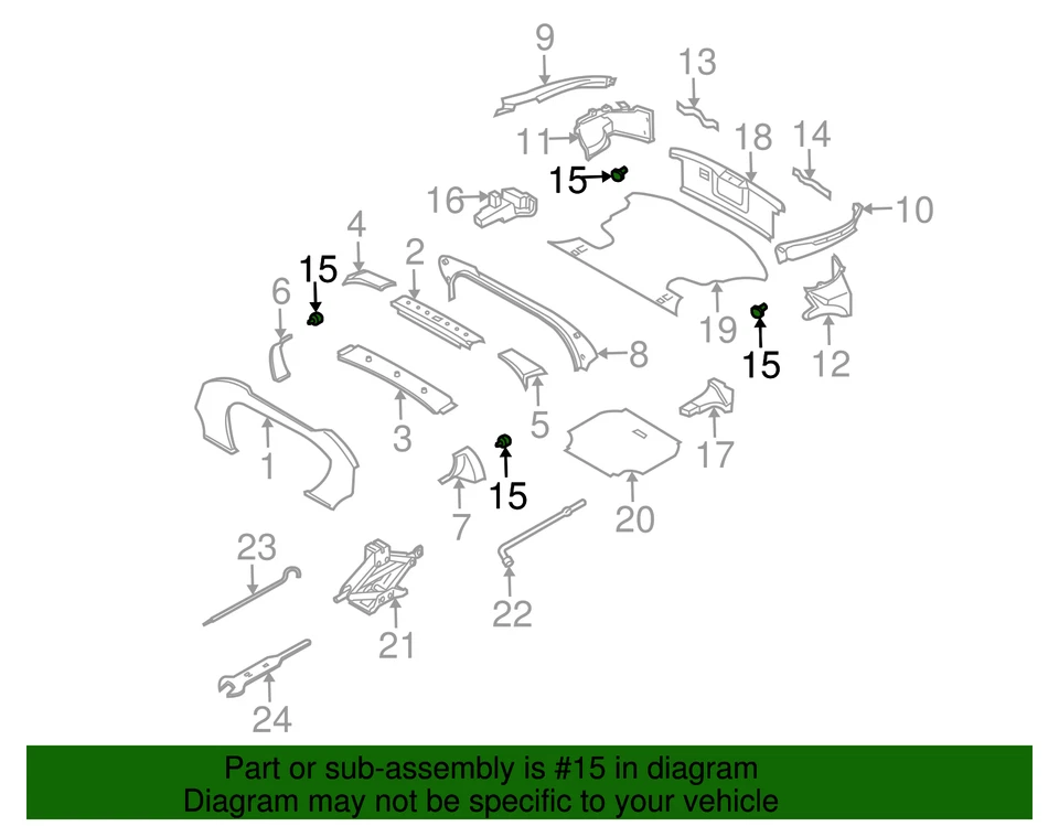 Genuine Nissan 350Z GT-R Altima Maxima Cargo Hook NEW OEM - Image 2 of 3