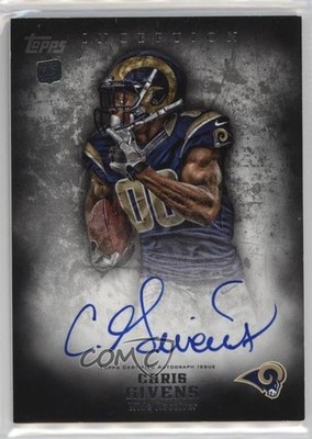 2012 Topps Inception Rookie Auto Chris Givens #141 Auto 7eo