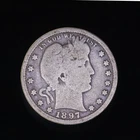 1897-S Barber Quarter SEMI-KEY DATE Good San Francisco Low Mintage