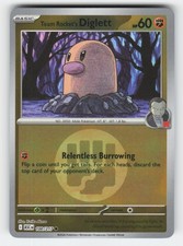 Team Rocket's Diglett (Energy Symbol Pattern) 100/217 NM Reverse Holo ASC ME: As