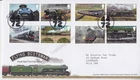 GB ROYAL MAIL FDC FIRST DAY COVER STAMP SET 2023 FLYING SCOTSMAN DONCASTER PMK