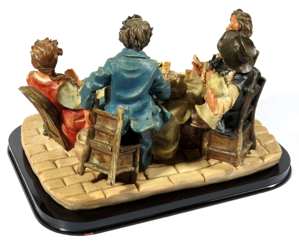 PRL) SCULTURA STATUA SOPRAMMOBILE RESINA COLORATA A MANO D. W. POLY COLLECTION - Immagine 4 di 4