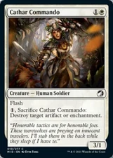 MTG Innistrad Midnight Hunt C Cathar Commando #010 PLAYSET 4x x4