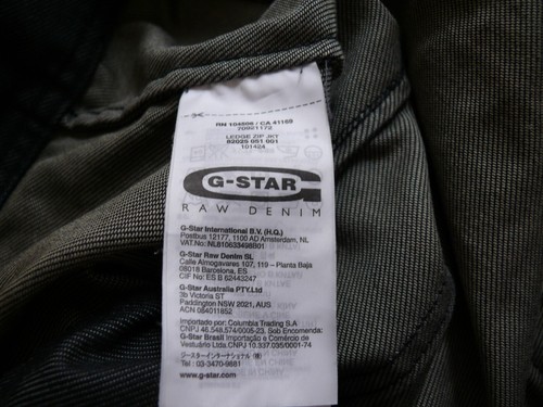 G-Star Raw Denim 03301 Jeans Jacket - Grey - sz M - Picture 8 of 11