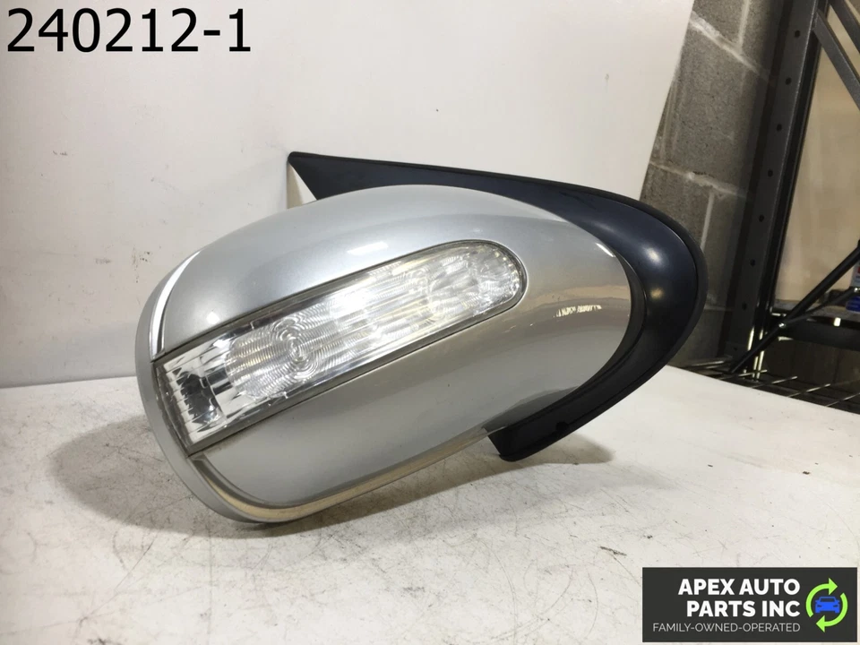 Espejo retrovisor puerta lateral derecho pasajero Mercedes ML500 2003 OEM manual plegable plateado Foto 2 de 4