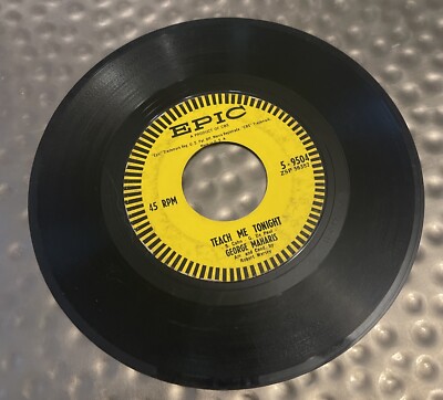 GEORGE MAHARIS  45RPM  AFTER THE LIGHTS GO DOWN LOW / TEACH ME TONIGHT 9504