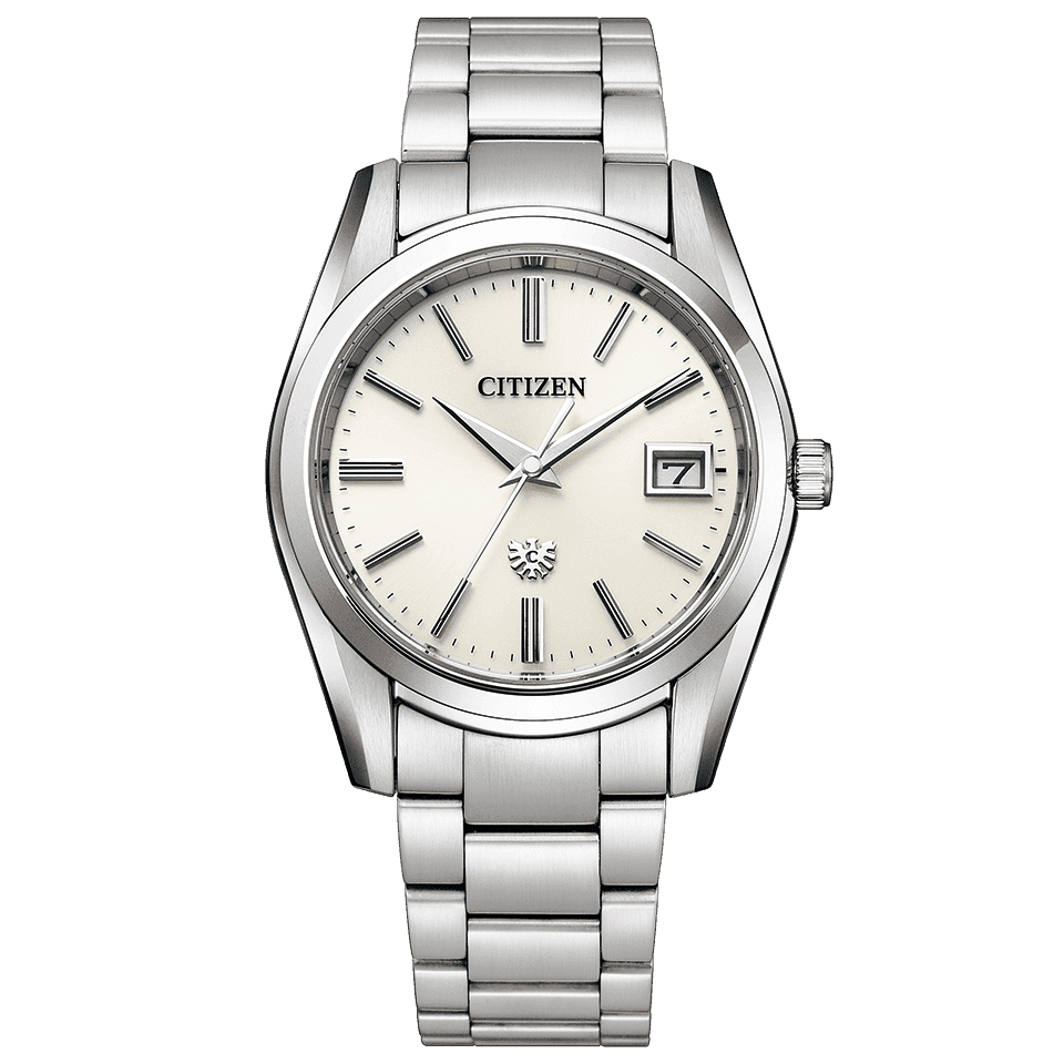 The CITIZEN AQ4080-52A Eco-Drive Solar Watch Old Silver Sapphire
