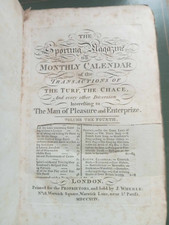 The Sporting Magazine 1794 ILLUSTRATED PLATES Foxhunting Horses Hounds Racing