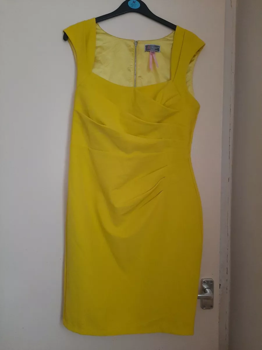 Lipsy deals yellow dress
