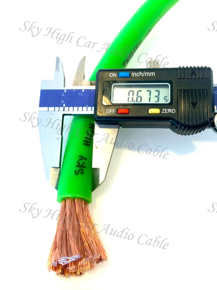 50 футов калибр 1/0 негабаритный красный провод заземления питания AWG с катушкой Sky High Car Audio - Изображение 4 из 4