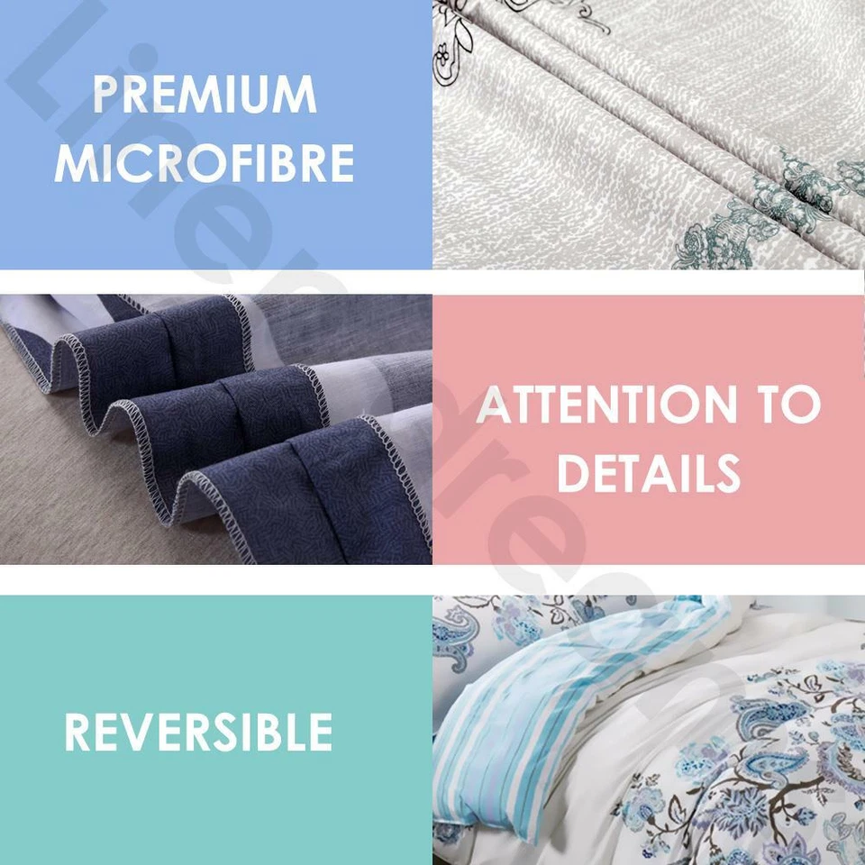 New Ultra Soft Quilt Doona Duvet Cover Set Single Double Queen Super King Bed - image 2 of 4