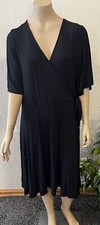 Old Navy Women’s Solid Black 1/2 Sleeve V-Neck Dress W/ Side Tie Size XL NWT
