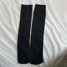 Black High Knee Socks fit shoe size UK 4-7 Smart Feminine Sweet Over Tights 1pc
