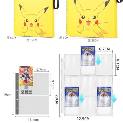 pokemon card holder book target Amazon.com: 1280+ Cards 20 Pocket Card Binder Collector Card Album - Pages  Compatible with Pokemon Cards, Sports Cards, Yugioh, MTG and Other TCG main image 1