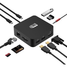 Adesso AUH-4050 11-in-1 USB-C Multi-Port Docking Station NIB