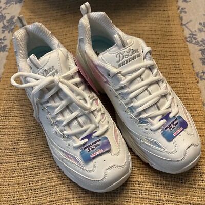 RARE Sketchers D Lites Ocean Dreaming Mermaid Memory Foam Sneakers Womens Size 8
