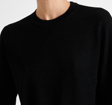 Vince Sweater Fine Wool Cashmere Black M;NWT