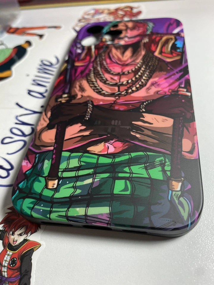 Funda para teléfono celular manga 12 Pro Max de una pieza Roronoa Zoro sombrero de paja piratas anime Foto 2 de 4