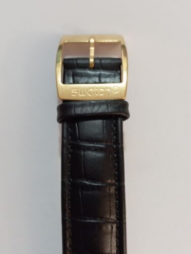 SWATCH IRONY CHRONO 2002 GOLDFINGER SPECIALE JAMES BOND 007 YCG401 NUOVO - Imagen 9 de 15