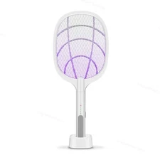 2-in-1 Electronic Mosquito Fly Bug Swatter Insect Killer Zapper Light Trap Lamp