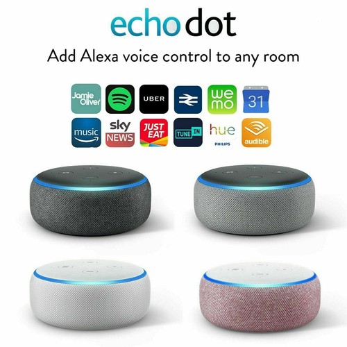 Nuevo Amazon Echo Dot 3rd generación Altavoz inalámbrico con Alexa voz  Reino Unido Stock | eBay