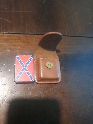 Heritage Flag Lighter In Leather Case With Belt Loop.This Was First Strike