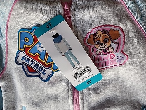 Nickelodeon PAW PATROL ~ 3-Pc Set ~ Hooded Jacket Graphic Tee Leggings ~ Size 4T - Picture 10 of 11