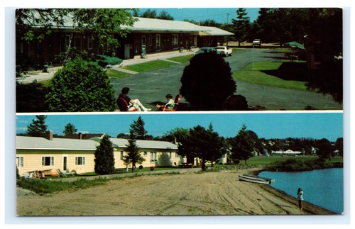 Sunset Park Motel Route 3 Tupper Lake NY Adirondacks Postcard C15