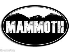 5" OVAL MAMMOTH CALIFORNIA HELMET CAR TOOLBOX BUMPER DECAL STICKER MADE IN USA